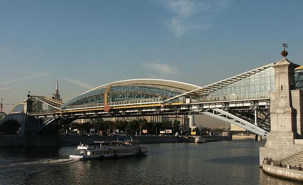 Мост Богдана Хмельницкого (Киевский пешеходный мост) - применение продукции БИРСС